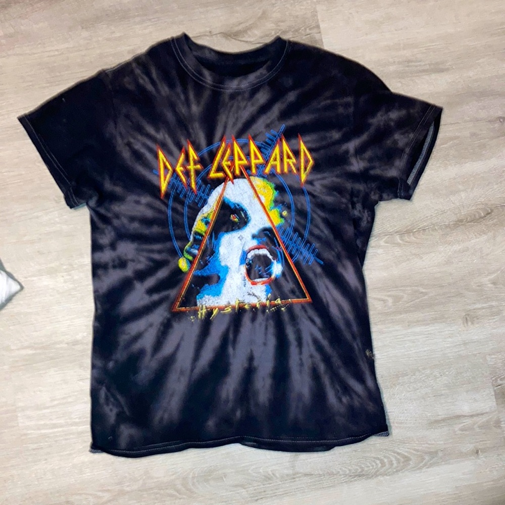 DEF LEPPARD tie dye band tee